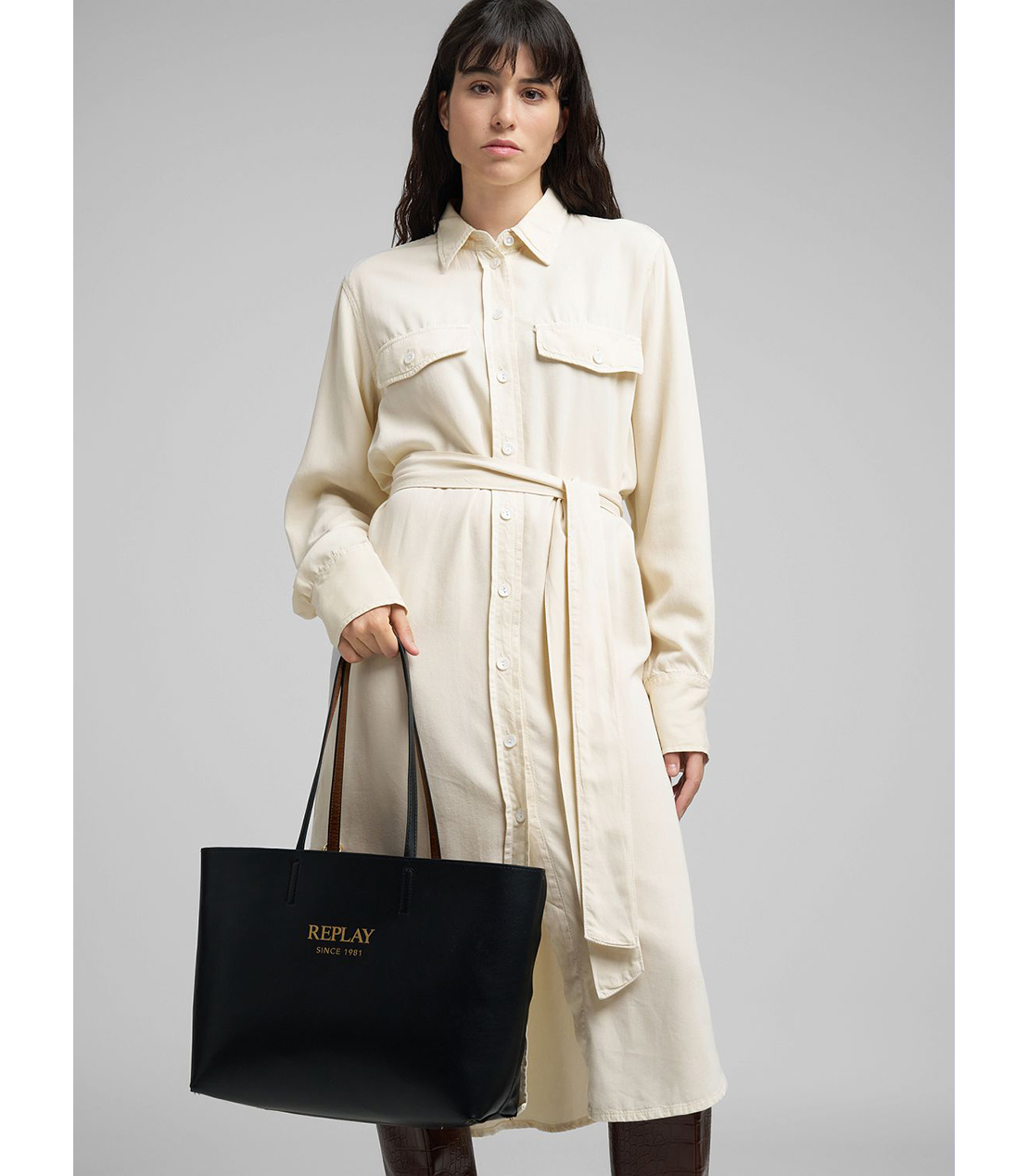 2イン1 リバーシブル＆ショルダー セットバッグ 詳細画像 ブラウン 4